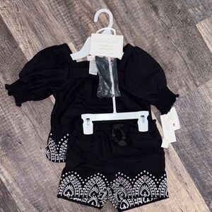 Rachel Zoe Black and White Patterned Set